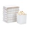 100 Pack Mini Popcorn Boxes for Party, Bulk White Popcorn Containers for Movie Night Decorations (3 x 4 In)